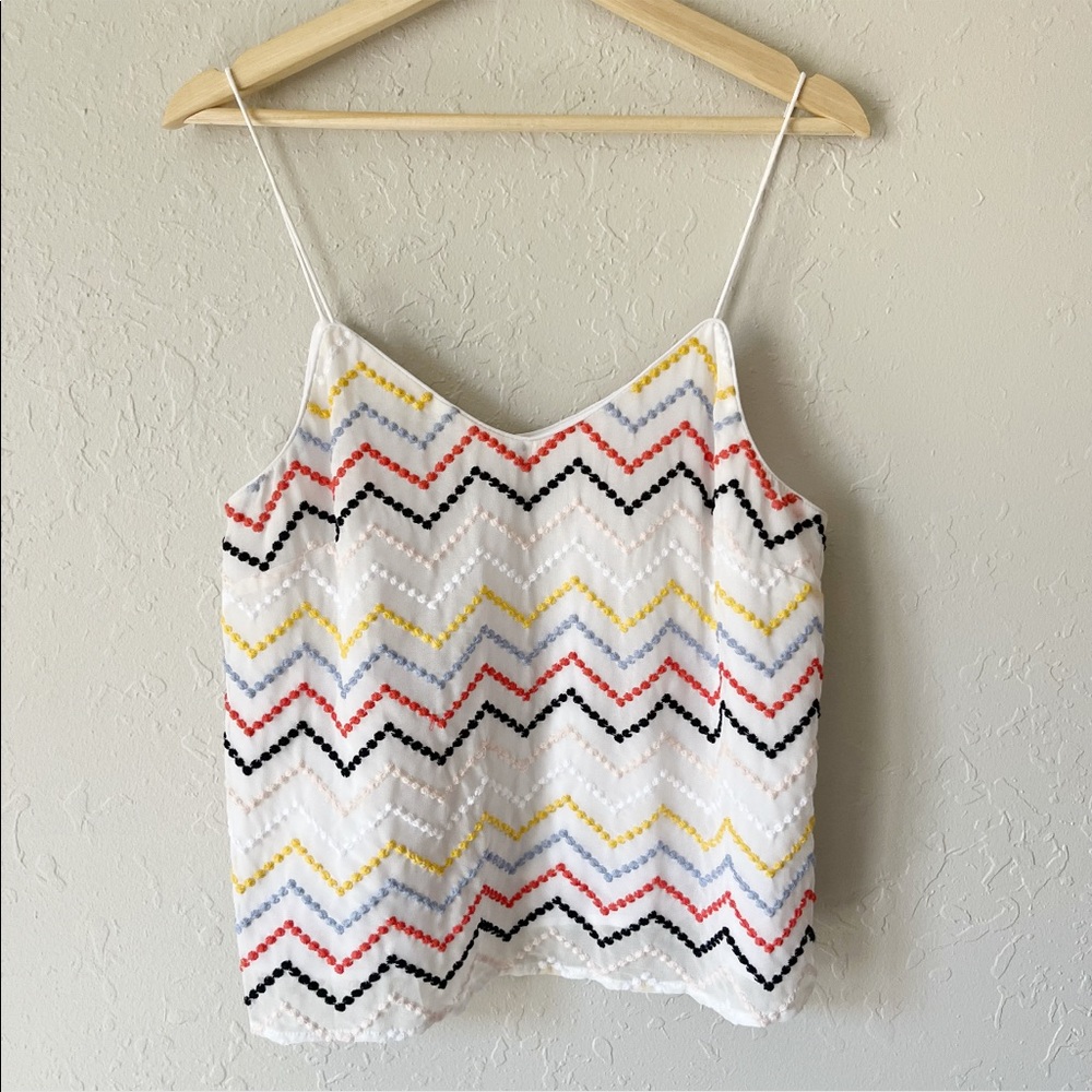 WAYF Embroidered Camisole Tank White L - Picture 7 of 7